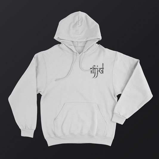 THE MJD EMBLEM WHITE HOODIE