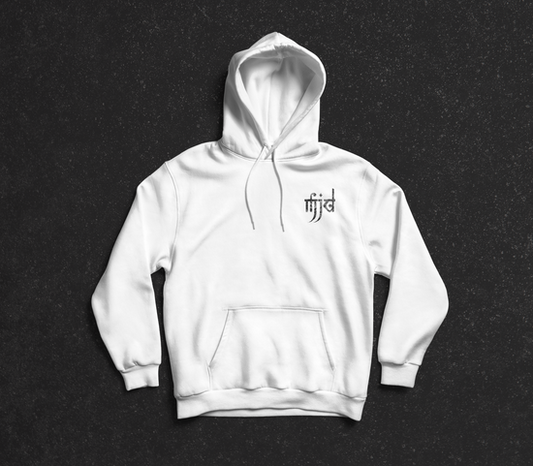 MJD WHITE BACK LOGO HOODIE
