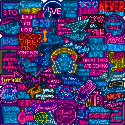 NEON SIGNS STICKER PACK