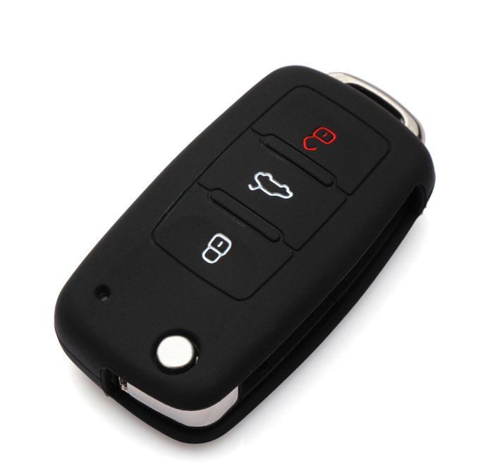 BLACK SILICONE CAR KEY COVER