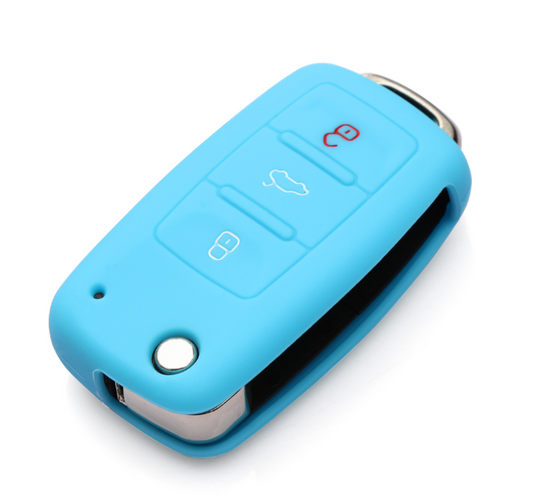 CYAN SILICONE CAR KEY COVER