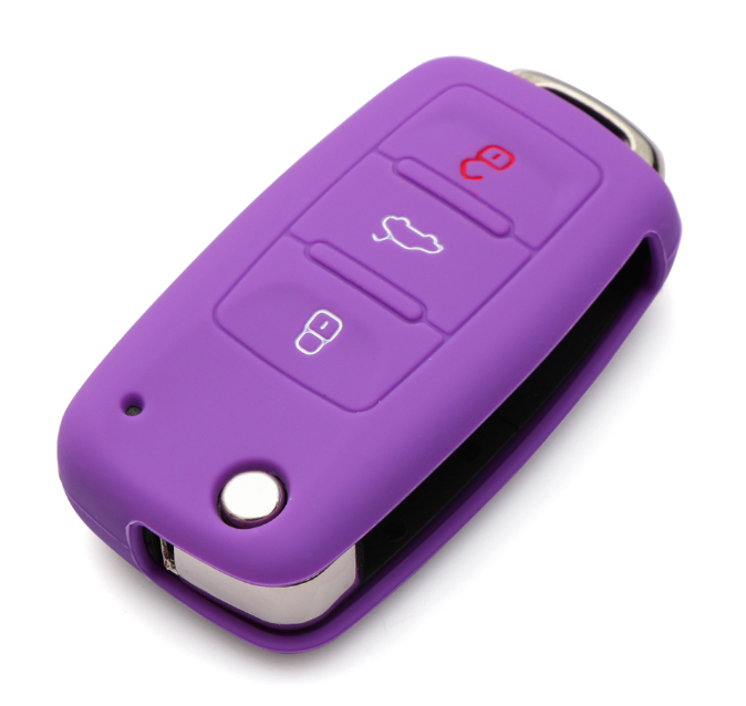 PURPLE SILICONE CAR KEY COVER