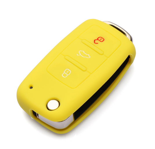 YELLOW SILICONE CAR KEY COVER