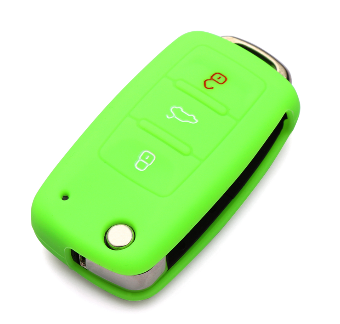 LIME SILICONE CAR KEY COVER