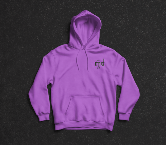MJD PURPLE BACK LOGO HOODIE